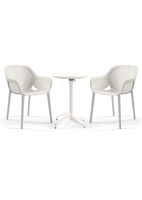 TİLİA BİSTRO SET MOON MASA KATLANIR Ø60 CM YUVARLAK - ATRA KOLTUK
