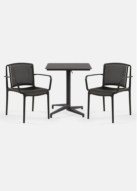 TİLİA BİSTRO SET MOON MASA KATLANIR 70X70 KARE - NES KOLTUK