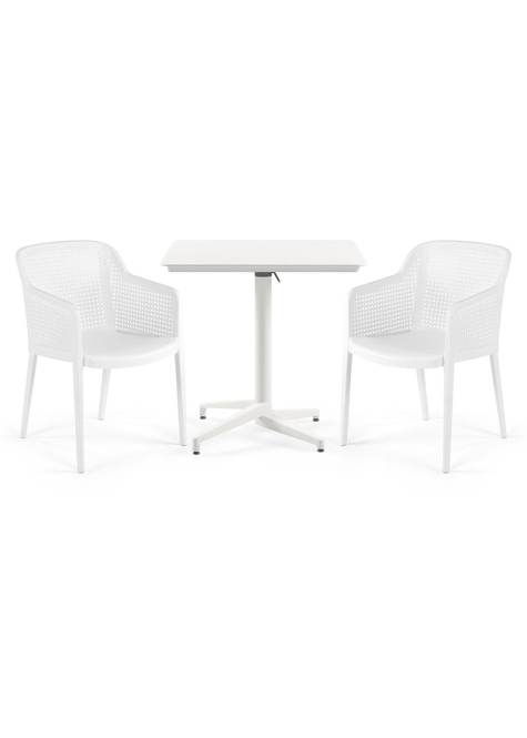 TİLİA BİSTRO SET MOON MASA KATLANIR 80X80 KARE - OCTA KOLTUK