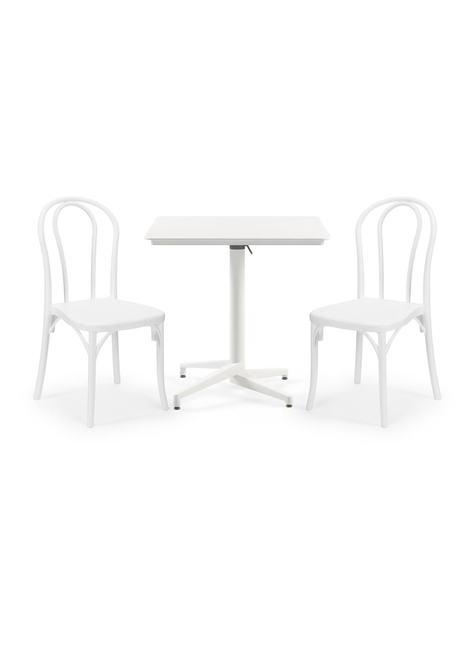 TİLİA BİSTRO SET MOON MASA KATLANIR 80X80 KARE - SOZO SANDALYE