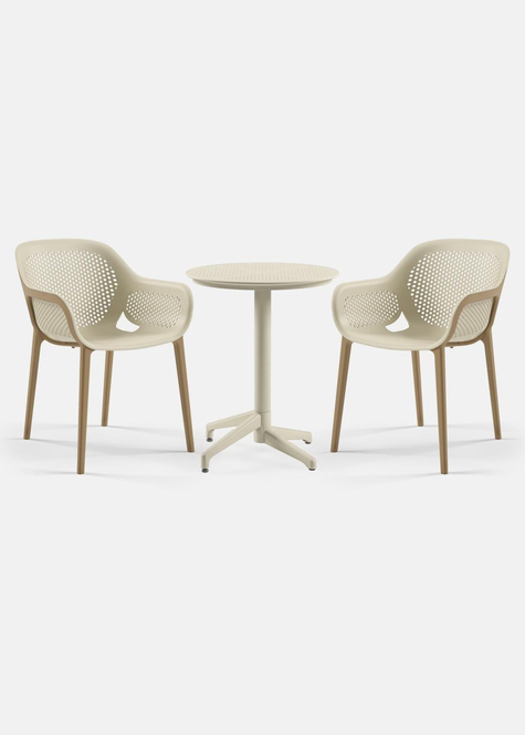TİLİA BİSTRO SET MOON MASA SABİT Ø60 CM YUVARLAK - ATRA KOLTUK