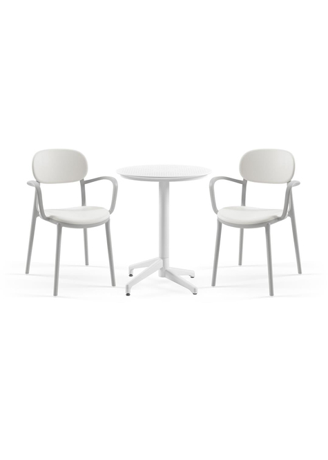 TİLİA BİSTRO SET MOON MASA SABİT Ø60 CM YUVARLAK - DUO KOLTUK