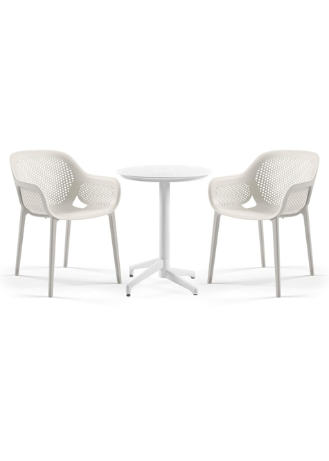 TİLİA BİSTRO SET MOON MASA SABİT Ø60 CM YUVARLAK - ATRA KOLTUK