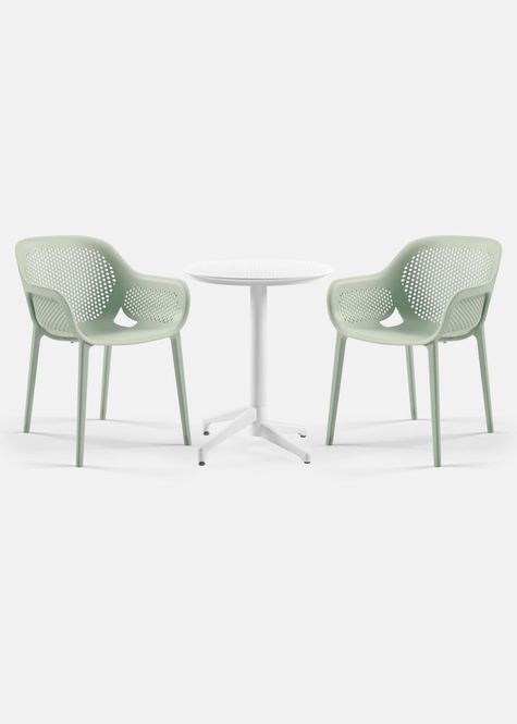 TİLİA BİSTRO SET MOON MASA SABİT Ø60 CM YUVARLAK - ATRA KOLTUK