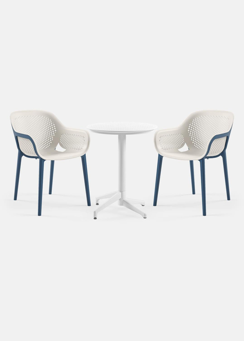 TİLİA BİSTRO SET MOON MASA SABİT Ø60 CM YUVARLAK - ATRA KOLTUK
