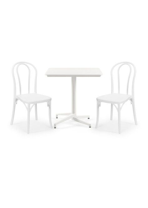 TİLİA BİSTRO SET MOON MASA SABİT 80X80 KARE - SOZO SANDALYE