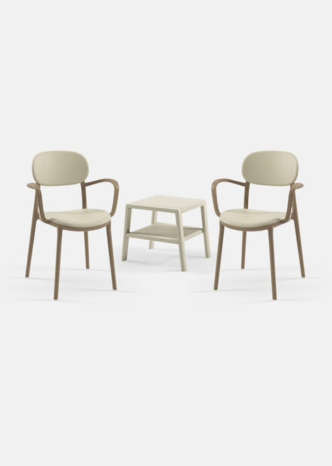 TİLİA MİNİ COFFE SET JOKER SEHPA 43X43 - DUO KOLTUK
