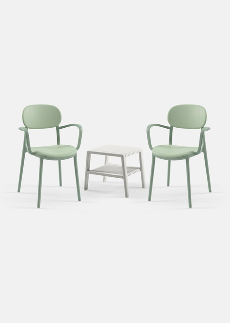 TİLİA MİNİ COFFE SET JOKER SEHPA 43X43 - DUO KOLTUK