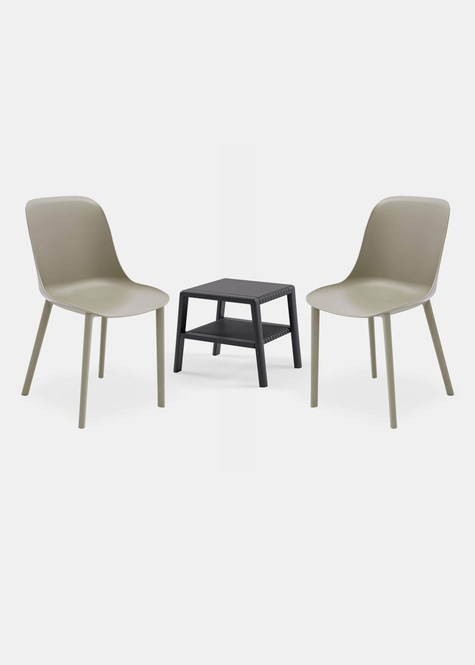 TİLİA MİNİ COFFE SET JOKER SEHPA 43X43 - SHELL-P SANDALYE