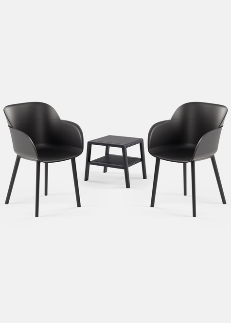 TİLİA MİNİ COFFE SET JOKER SEHPA 43X43 - SHELL-P KOLTUK