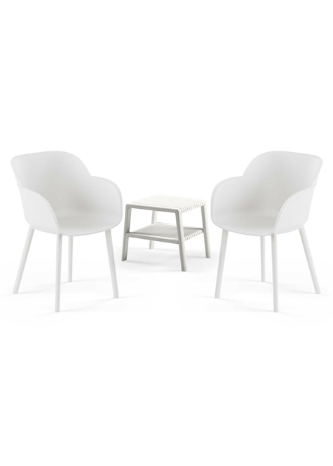 TİLİA MİNİ COFFE SET JOKER SEHPA 43X43 - SHELL-P KOLTUK