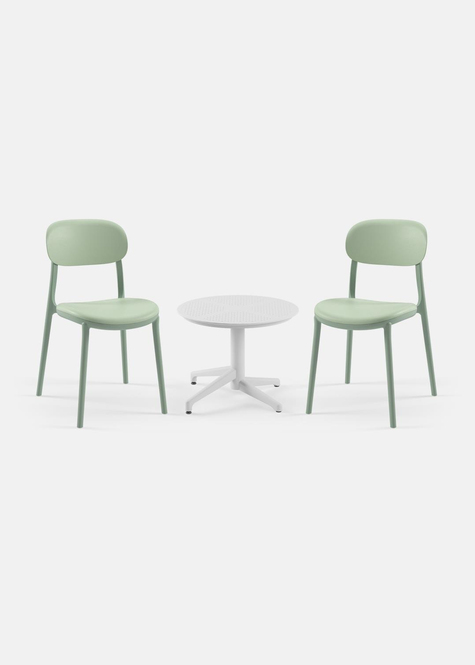 TİLİA MİNİ COFFE SET MOON SEHPA Ø60 CM YUVARLAK - ALİ SANDALYE