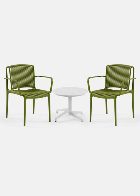 TİLİA MİNİ COFFE SET MOON SEHPA Ø60 CM YUVARLAK - NES KOLTUK