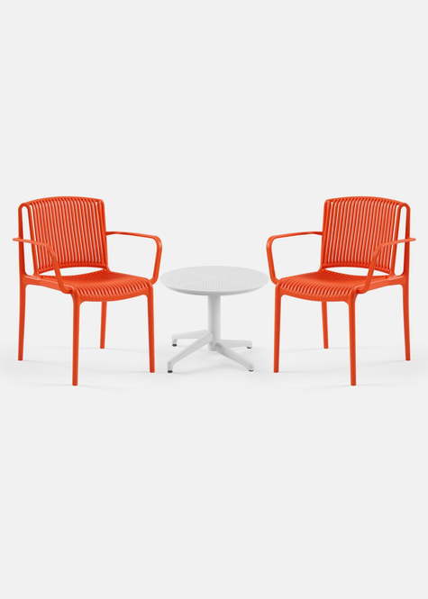 TİLİA MİNİ COFFE SET MOON SEHPA Ø60 CM YUVARLAK - NES KOLTUK