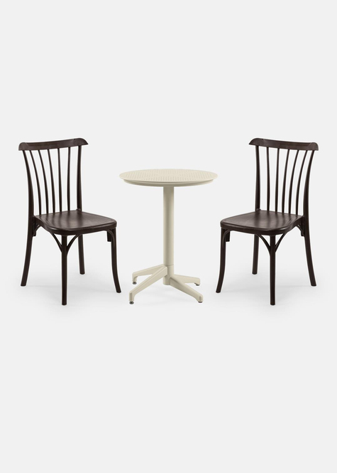TİLİA MİNİ COFFE SET MOON SEHPA Ø60 CM YUVARLAK - GOZO SANDALYE