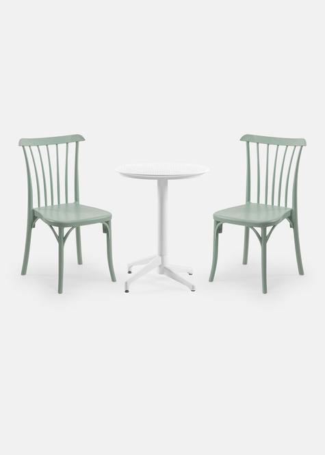 TİLİA MİNİ COFFE SET MOON SEHPA Ø60 CM YUVARLAK - GOZO SANDALYE