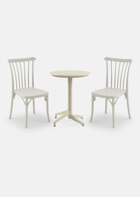 TİLİA MİNİ COFFE SET MOON SEHPA Ø60 CM YUVARLAK - GOZO SANDALYE