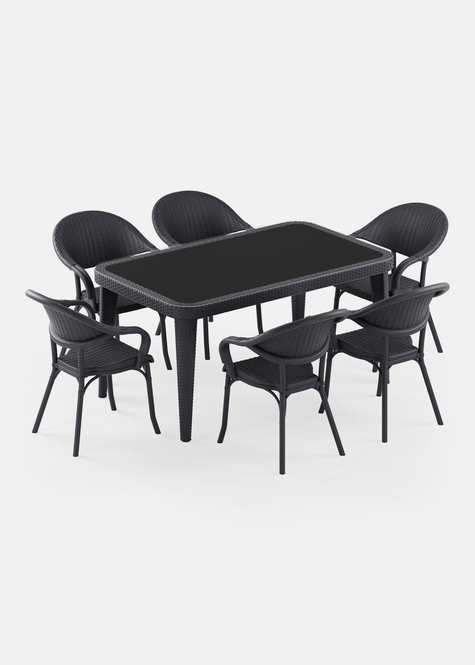 TİLİA OSAKA MASA TAKIMI 90X150 CM DİKDÖRTGEN - FLASH-R KOLTUK