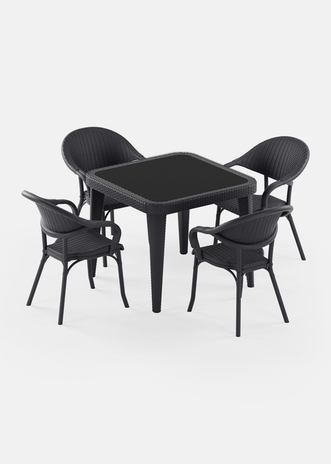 TİLİA OSAKA MASA TAKIMI 90X90 CM KARE - FLASH-R KOLTUK