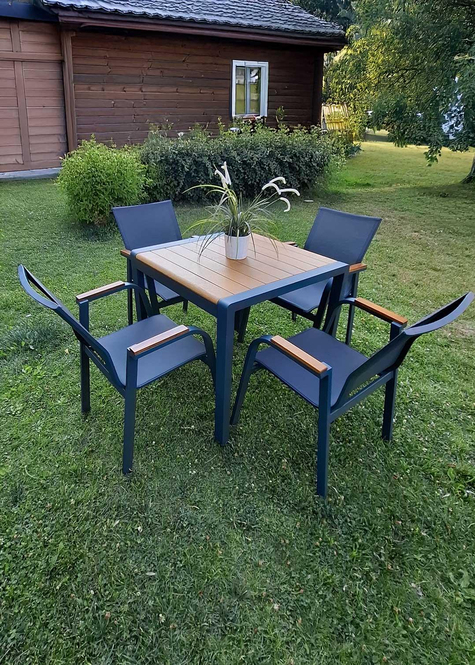 LARA MASA TAKIMI (80X80 MASA / 4 ADET SANDALYE)