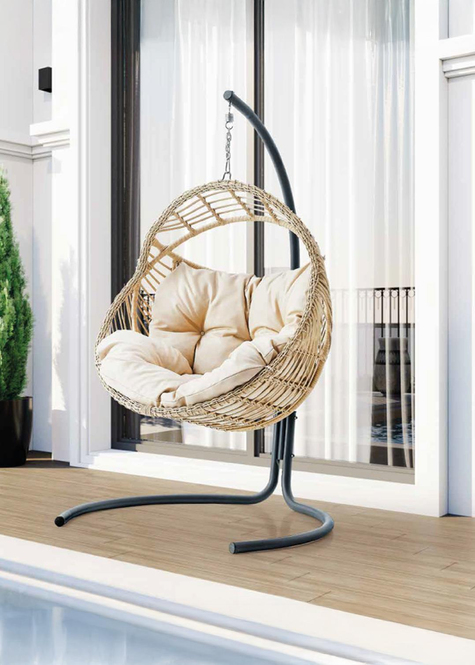 SOLARİS TEKLİ RATTAN SALINCAK