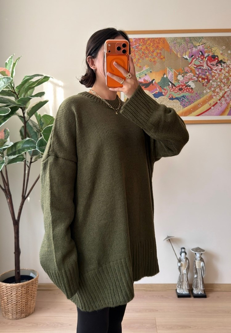 Airi Oversize Vintage Kazak Haki