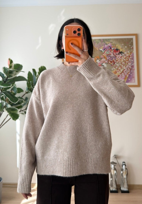 Basic Yumoş Pinterest Kazak Vizon
