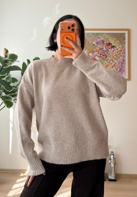 Basic Yumoş Pinterest Kazak Vizon