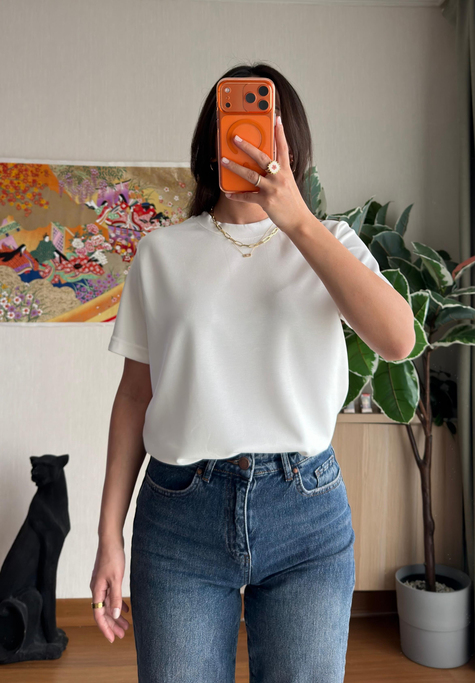 Oys Basic T-Shirt Ekru