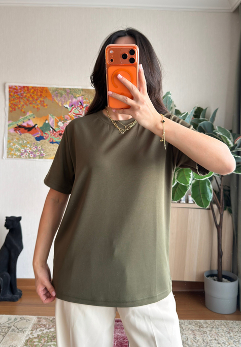 Oys Basic T-Shirt Haki