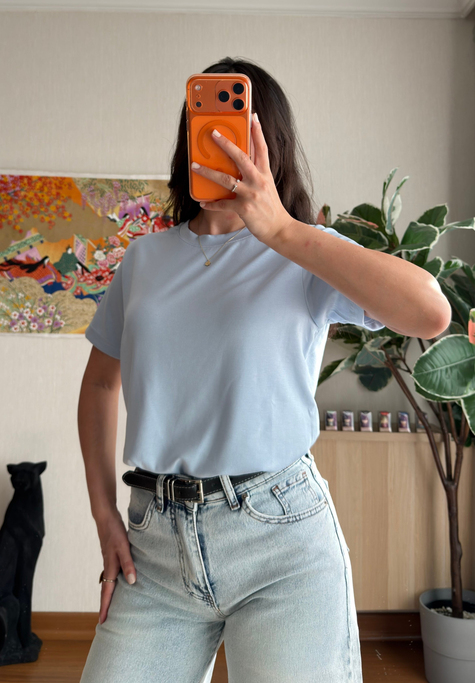 Oys Basic T-Shirt Mavi