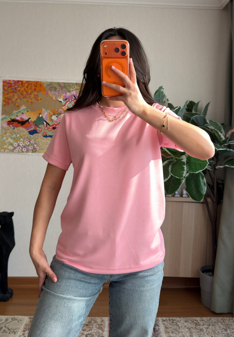 Oys Basic T-Shirt Pudra