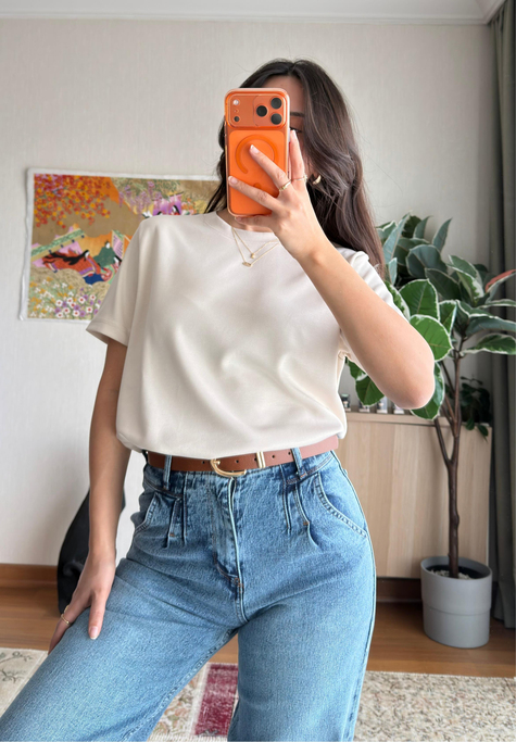 Oys Basic T-Shirt Bej
