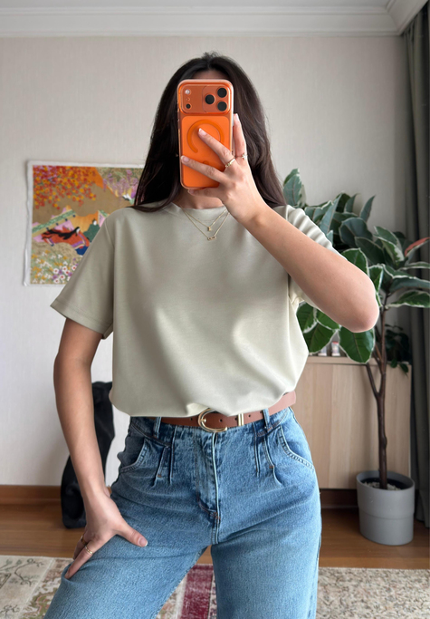 Oys Basic T-Shirt Ç.Yeşil