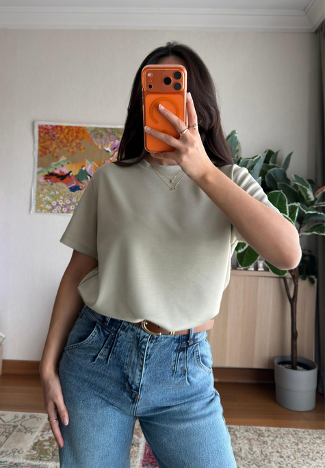 Oys Basic T-Shirt Ç.Yeşil
