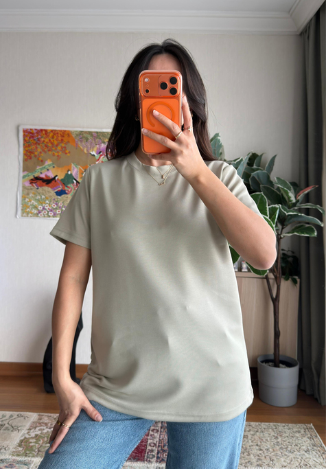 Oys Basic T-Shirt Ç.Yeşil