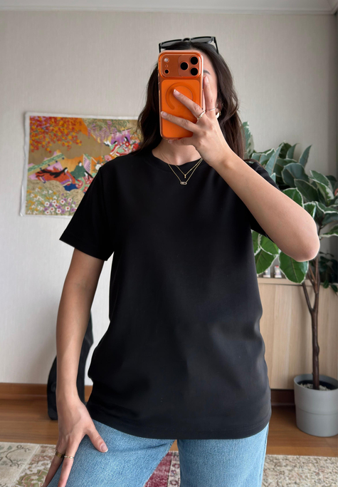 Oys Basic T-Shirt Siyah