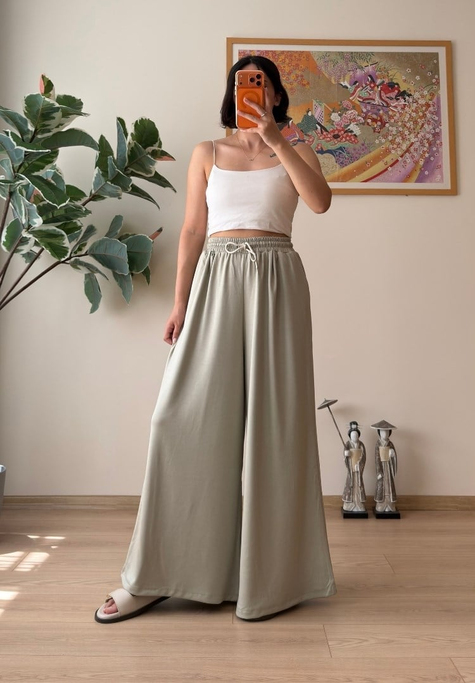 Utame Cepli Modal Pantolon Ç.Yeşil