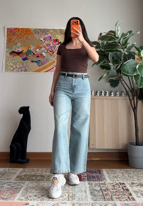Yuriko Kemerli Bol Paça Jean