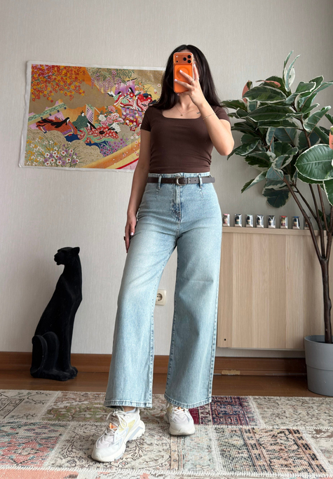 Yuriko Kemerli Bol Paça Jean