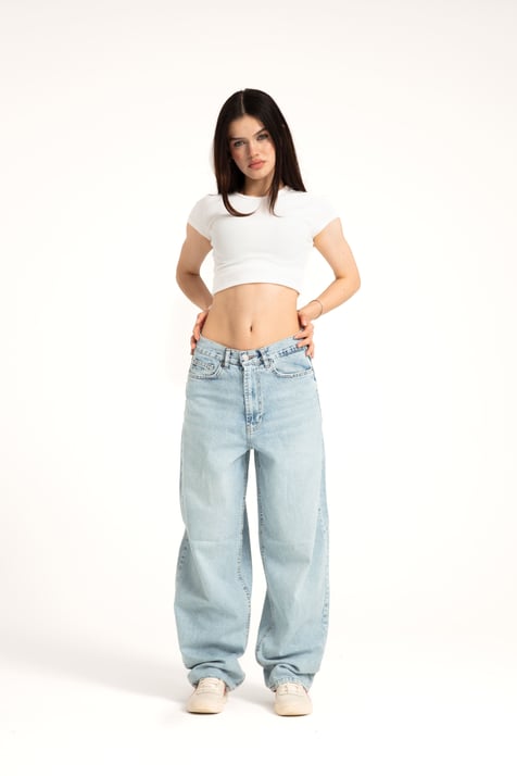 Buz Mavi Skater Jean