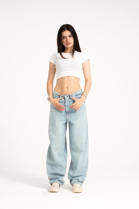 Buz Mavi Skater Jean