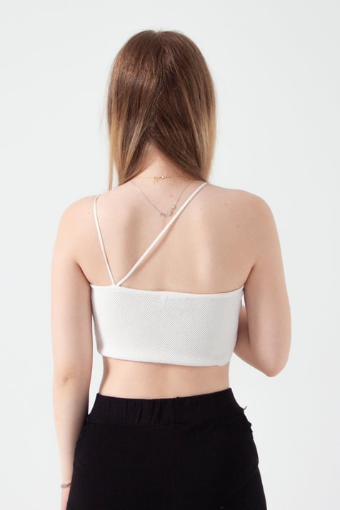 Ekru Askılı Crop