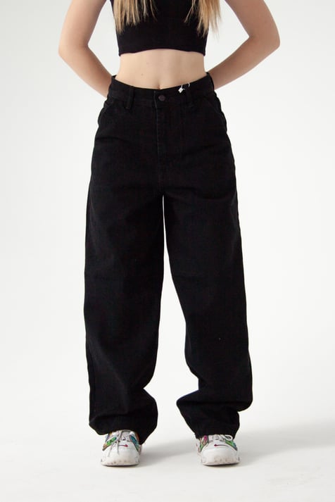 Siyah Skater Jean