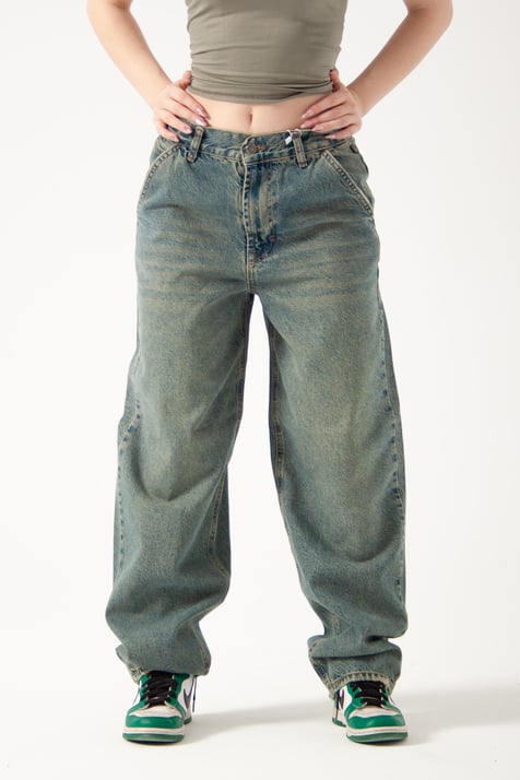 Soluk Mavi Tint Skater Jean
