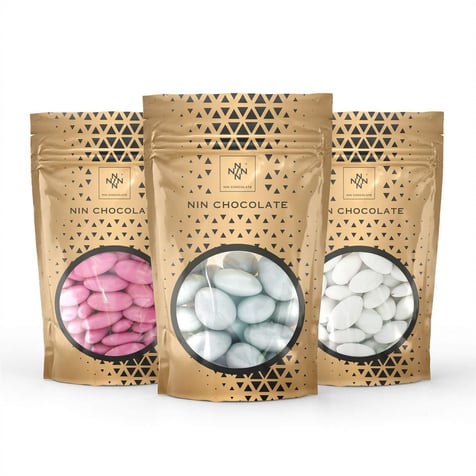 Karışık Badem Draje 450g Pembe-Sedef-Gümüş