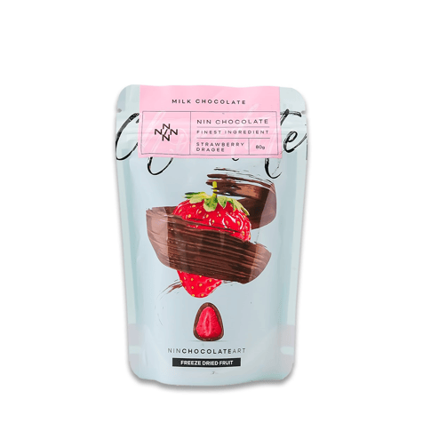 Sütlü Çikolata Kaplı Kurutulmuş Çilek Draje 80g