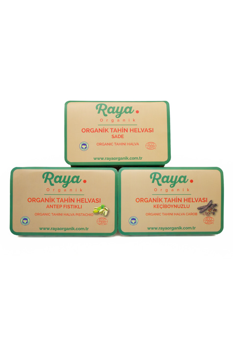 3'lü Helva Seti 200 gr x3 – Sade, Antep Fıstıklı ve Keçiboynuzlu