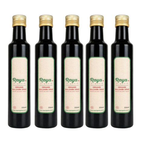 Organik Balzamik Sirke 5'li Set (5 x 250 ml – Toplam 1250 ml)