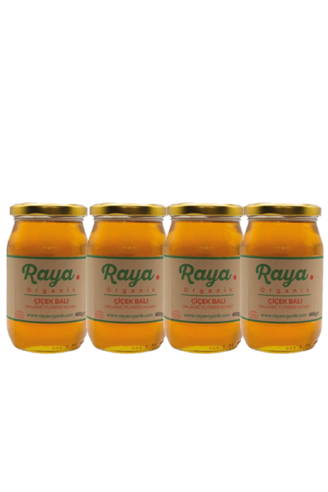Organik Çiçek Balı 4’lü Set (460 g x 4)